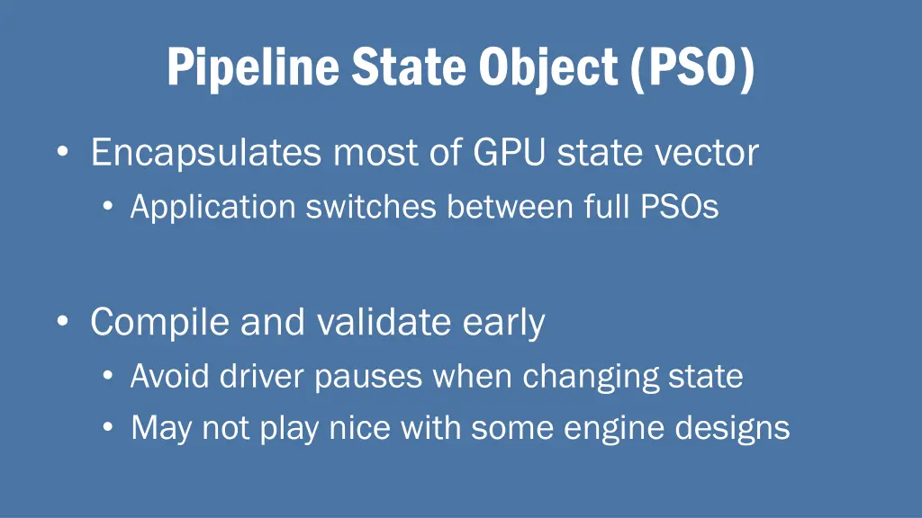 pipeline state object pso