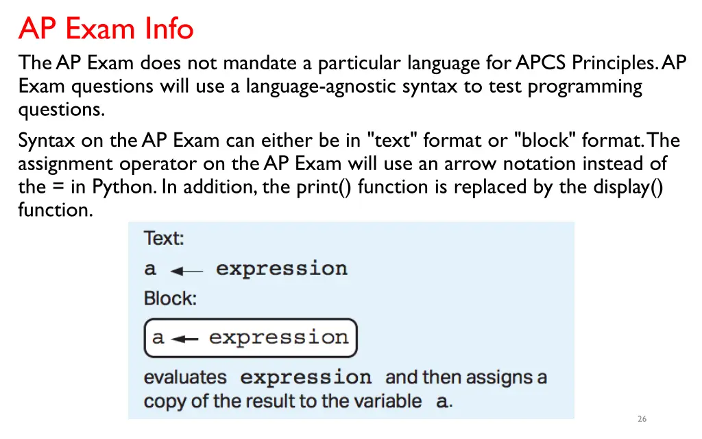 ap exam info the ap exam does not mandate