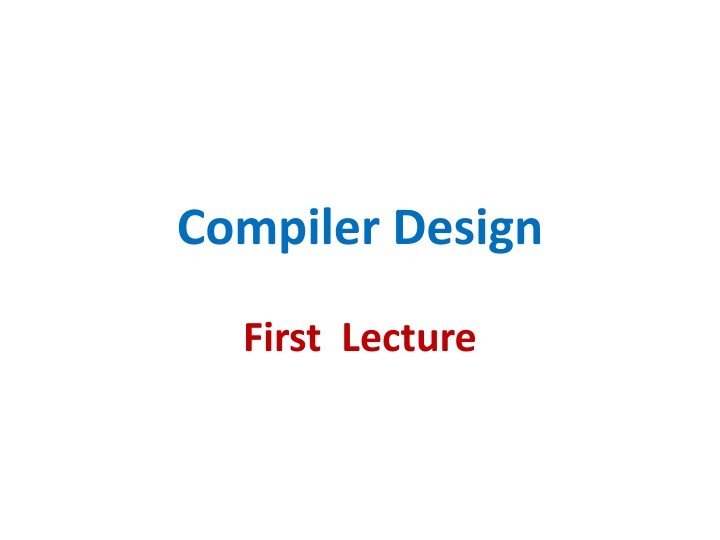 compiler design