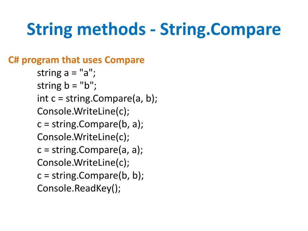 string methods string compare 2