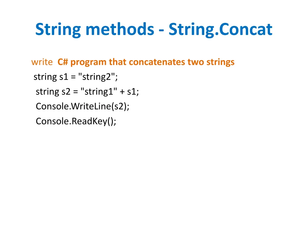 string methods string concat 2