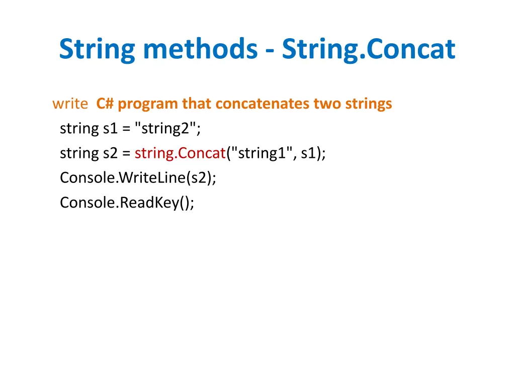 string methods string concat 3