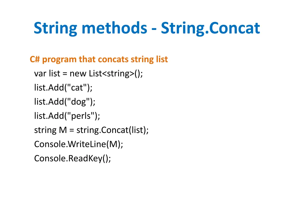 string methods string concat 6