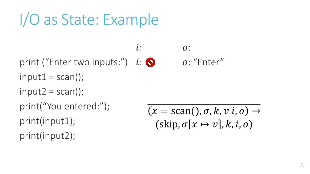 i o as state example 2