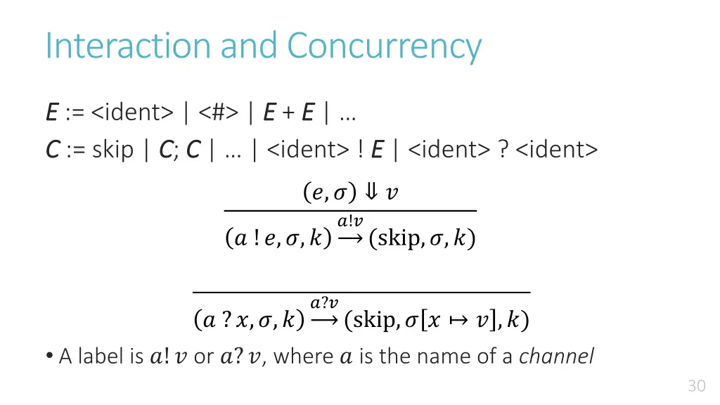 interaction and concurrency 2