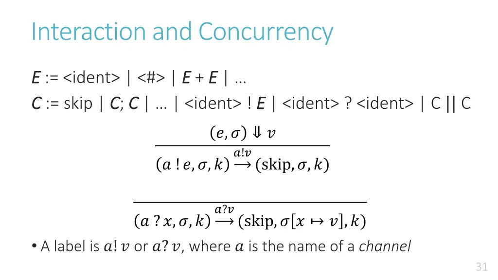 interaction and concurrency 3