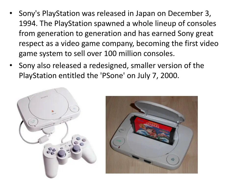 sony s playstation was released in japan