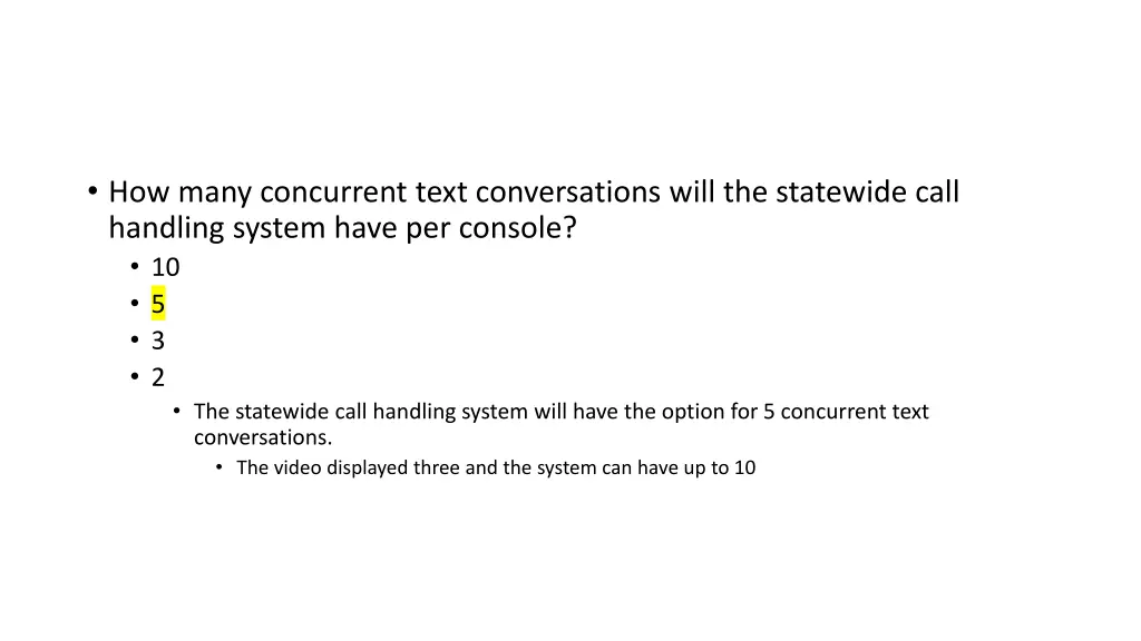 how many concurrent text conversations will