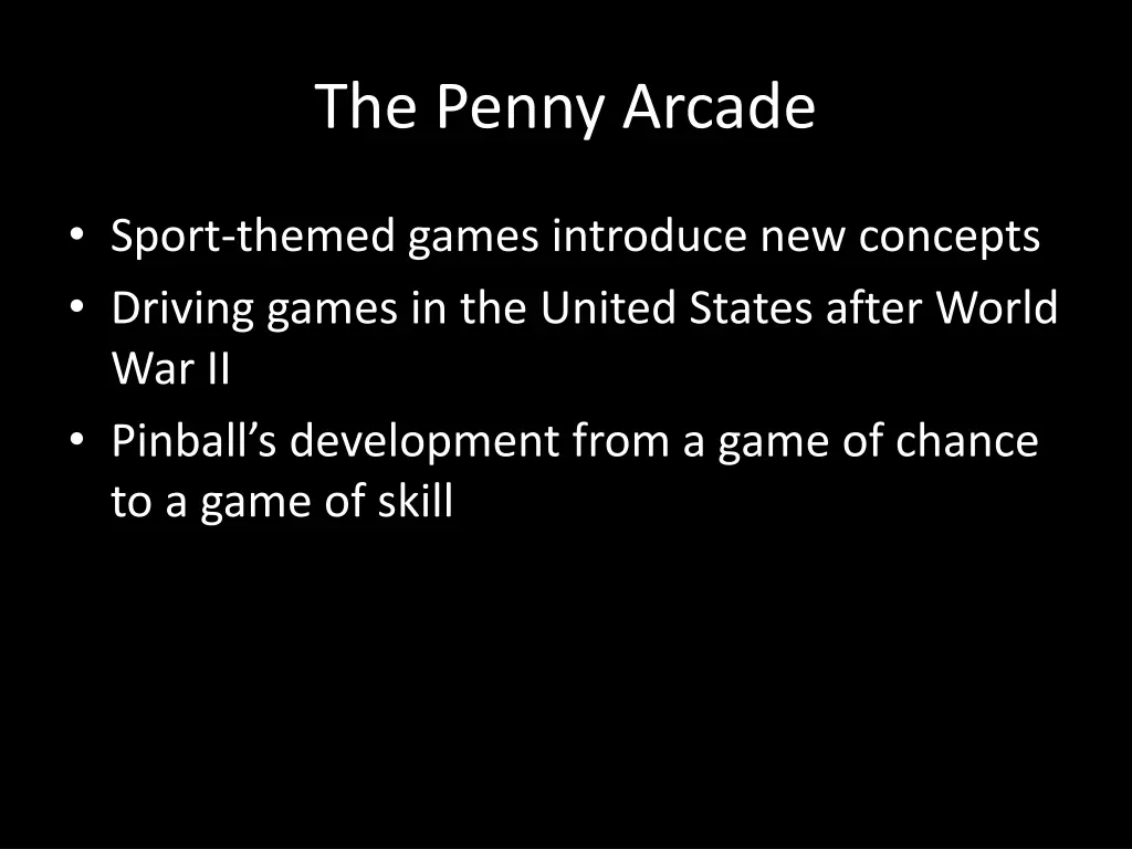 the penny arcade