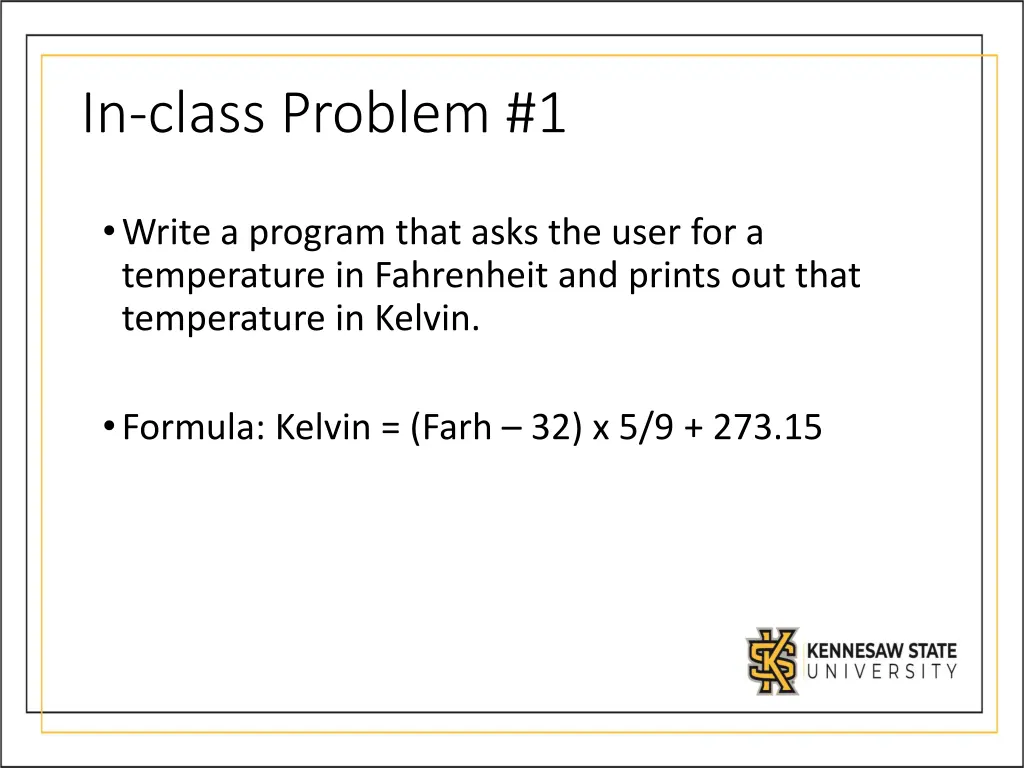 in class problem 1