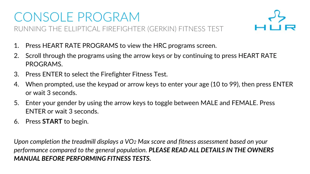 console program running the elliptical