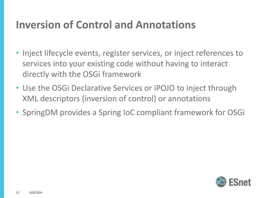 inversion of control and annotations