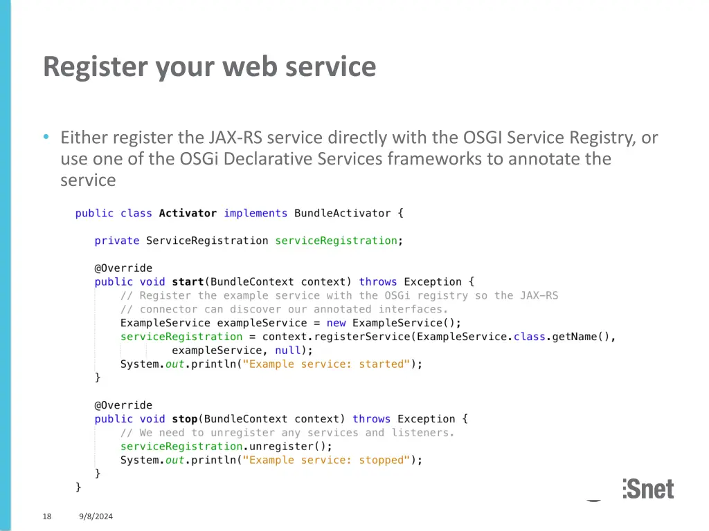 register your web service