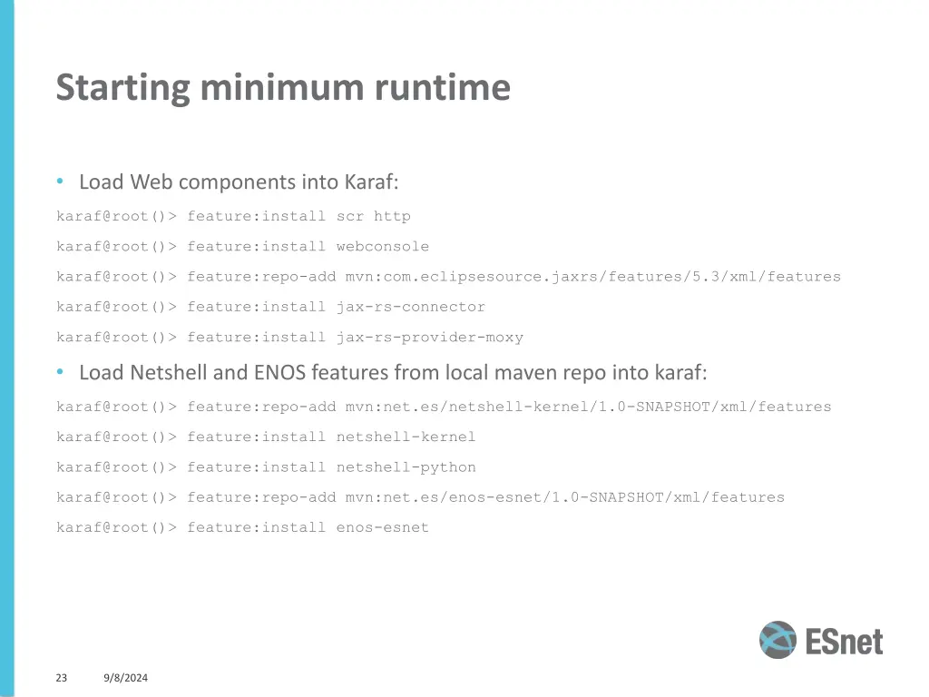 starting minimum runtime 1