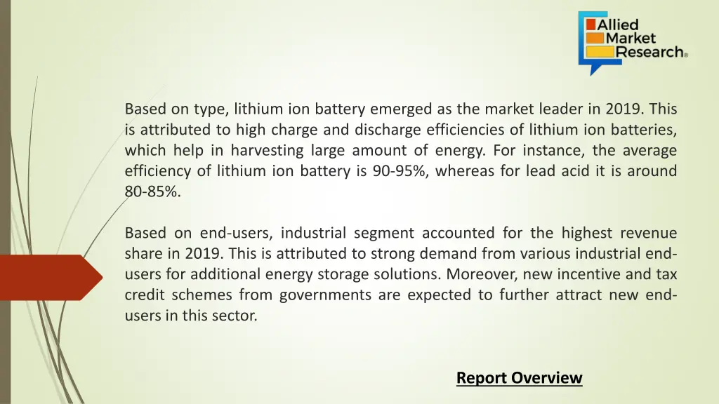 based on type lithium ion battery emerged