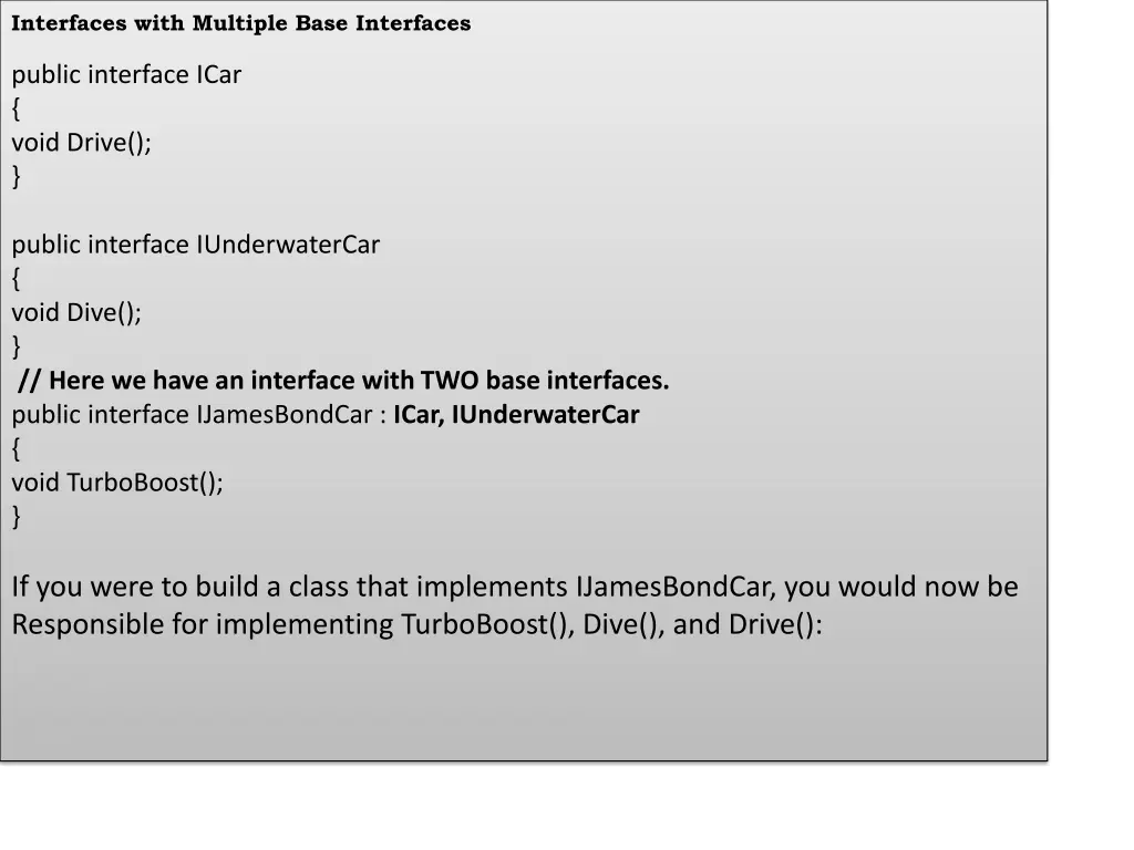 interfaces with multiple base interfaces