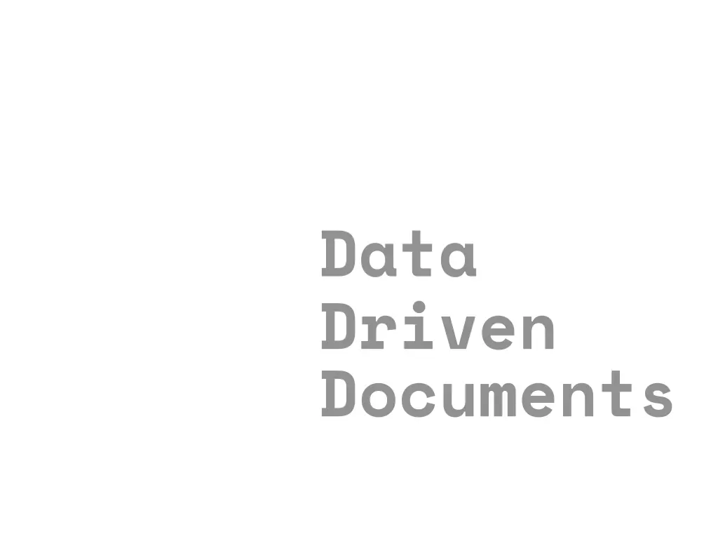 data driven documents