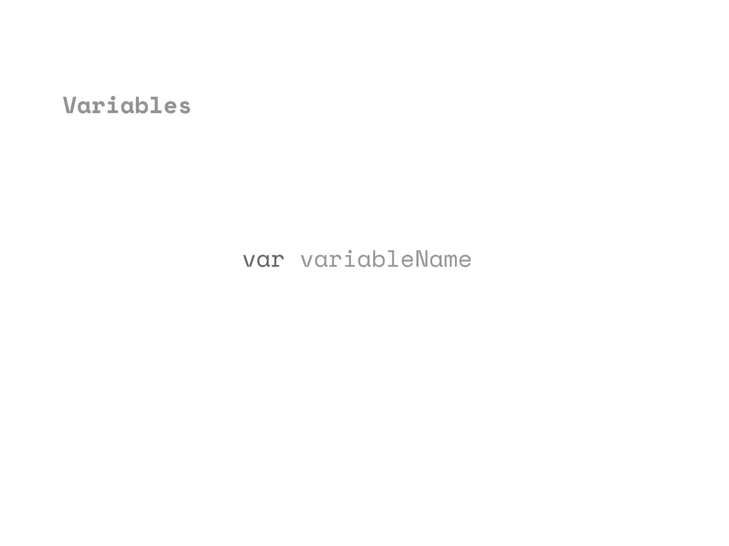 variables 1