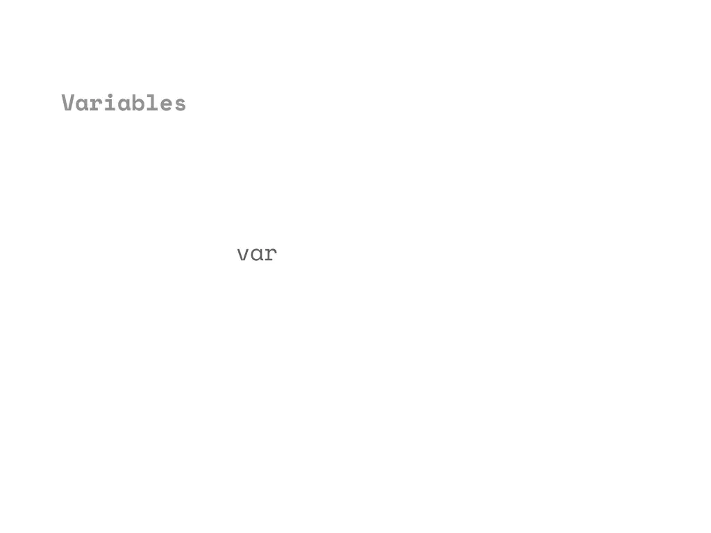 variables