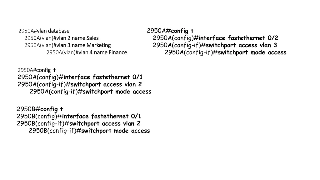 2950a config t 2950a config interface