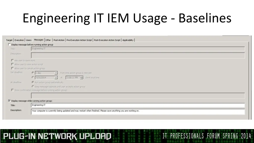 engineering it iem usage baselines 1