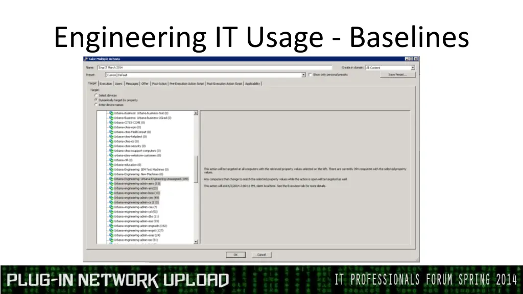 engineering it usage baselines