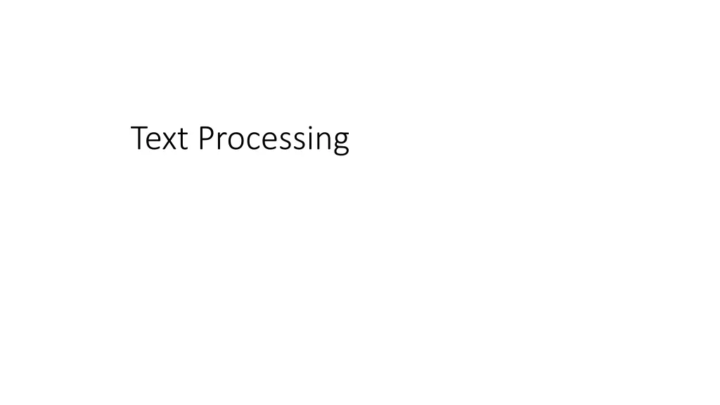 text processing