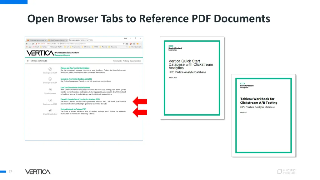 open browser tabs to reference pdf documents