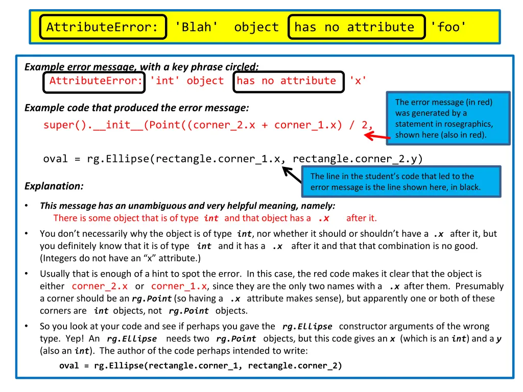 attributeerror blah object has no attribute foo