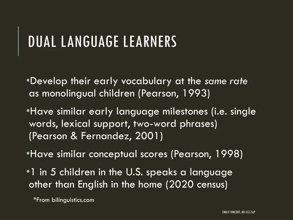 dual language learners