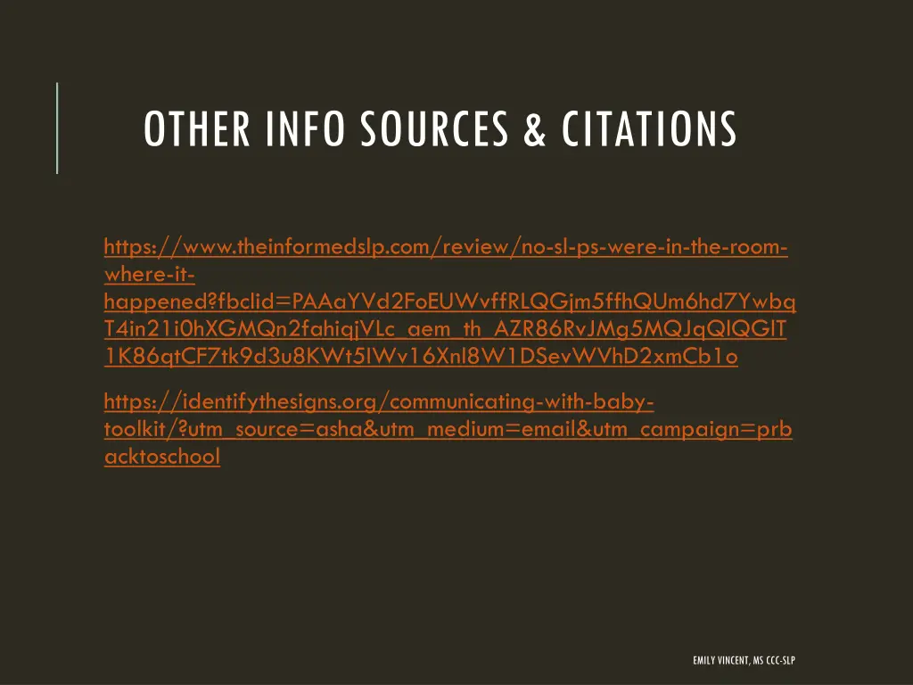 other info sources citations