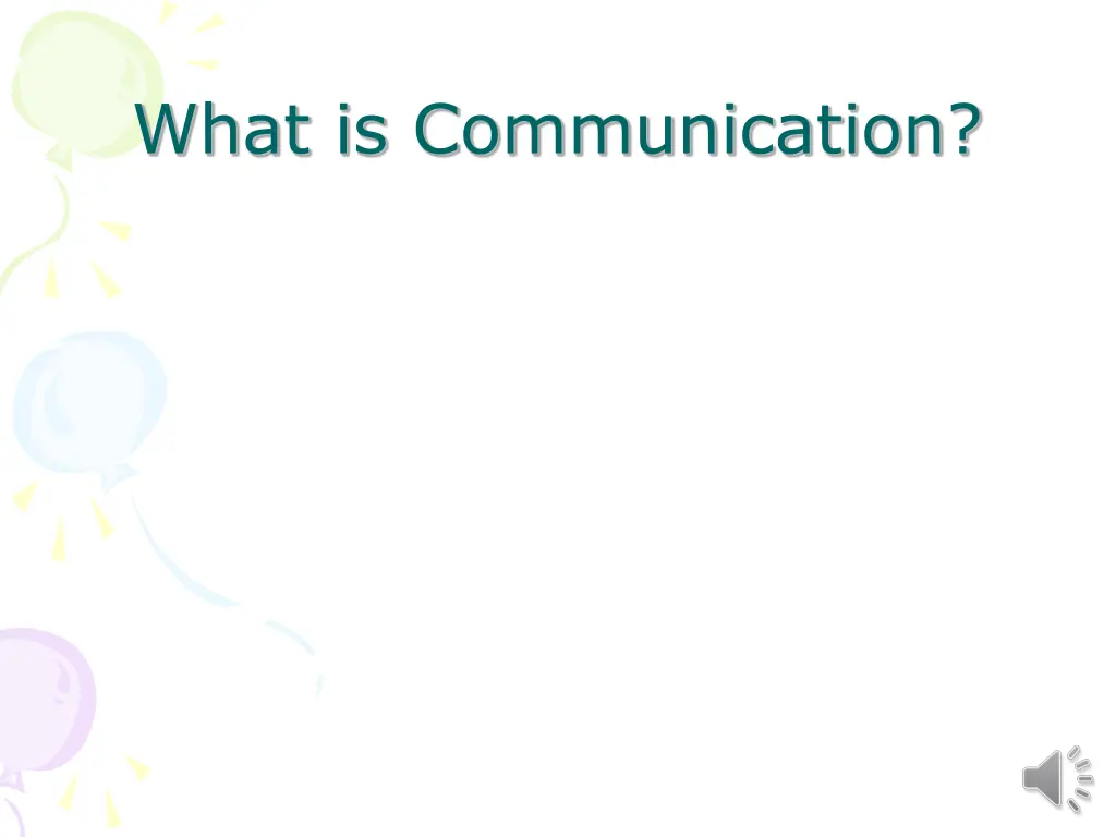 what is communication