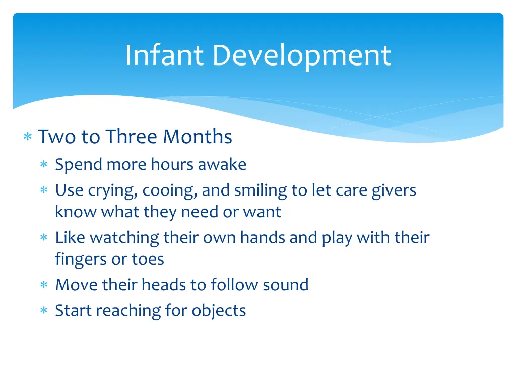 infant development 1