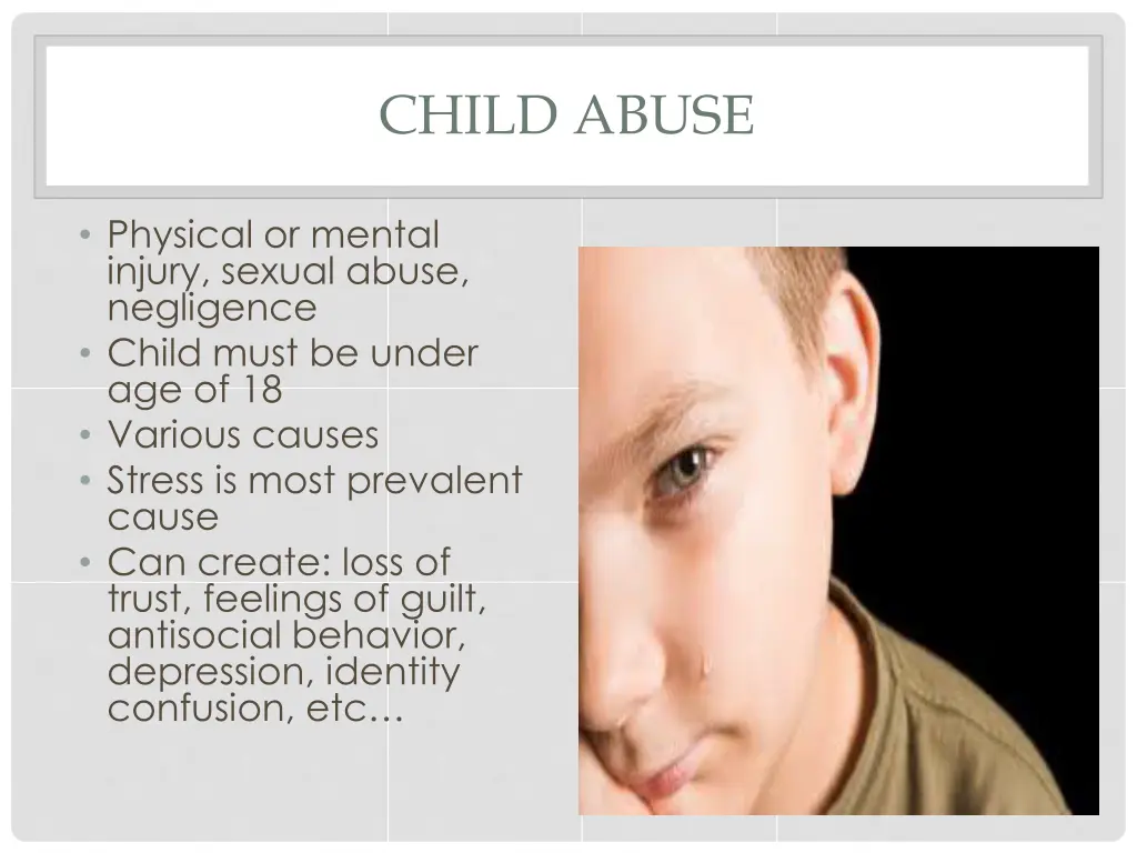 child abuse