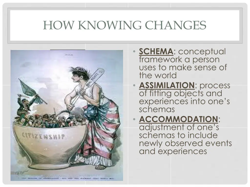 how knowing changes