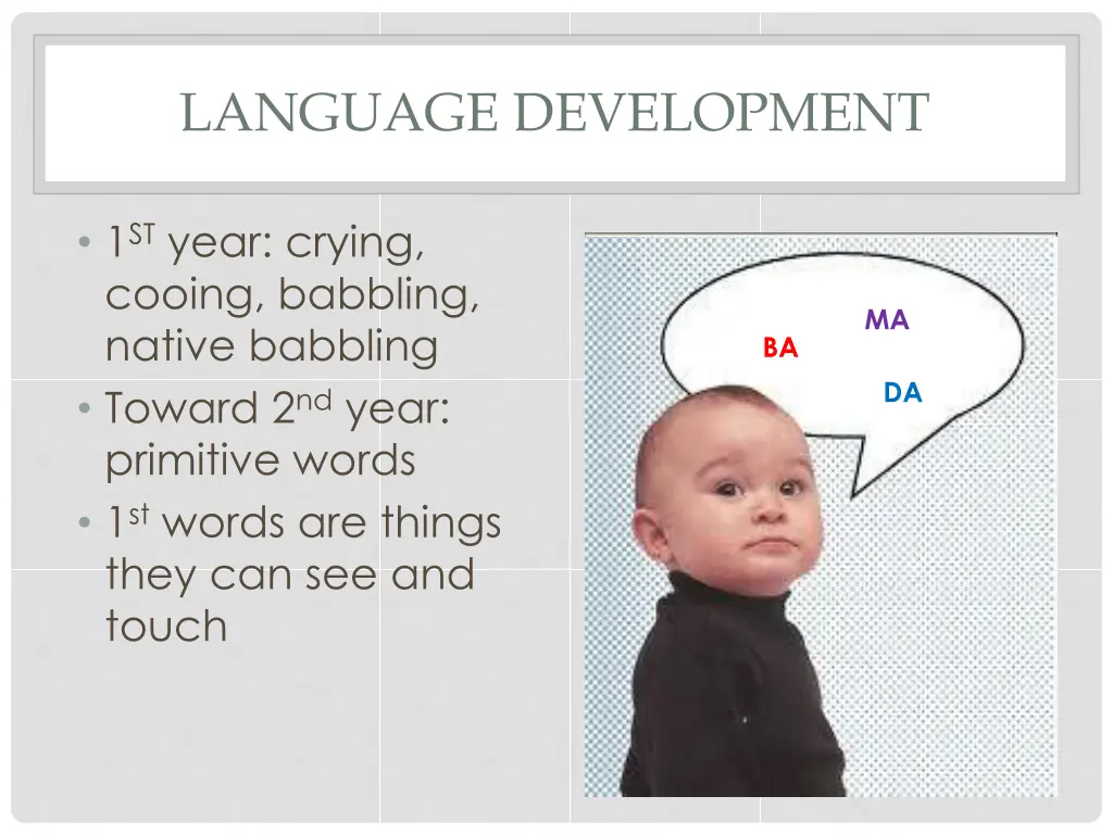 language development