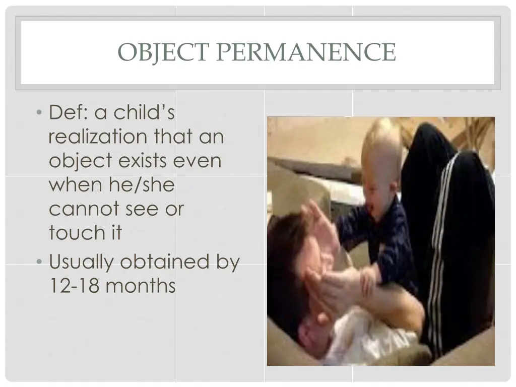 object permanence