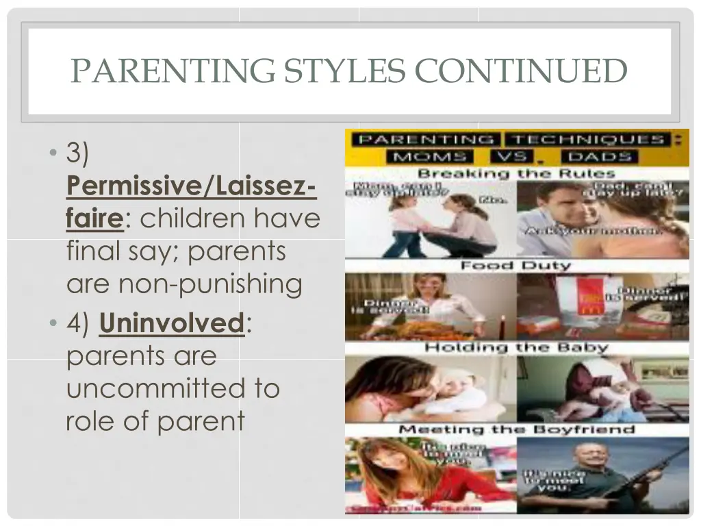 parenting styles continued