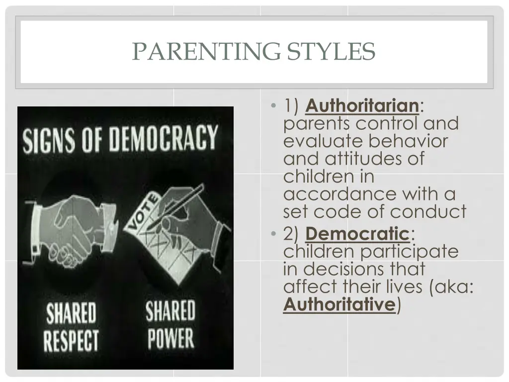 parenting styles