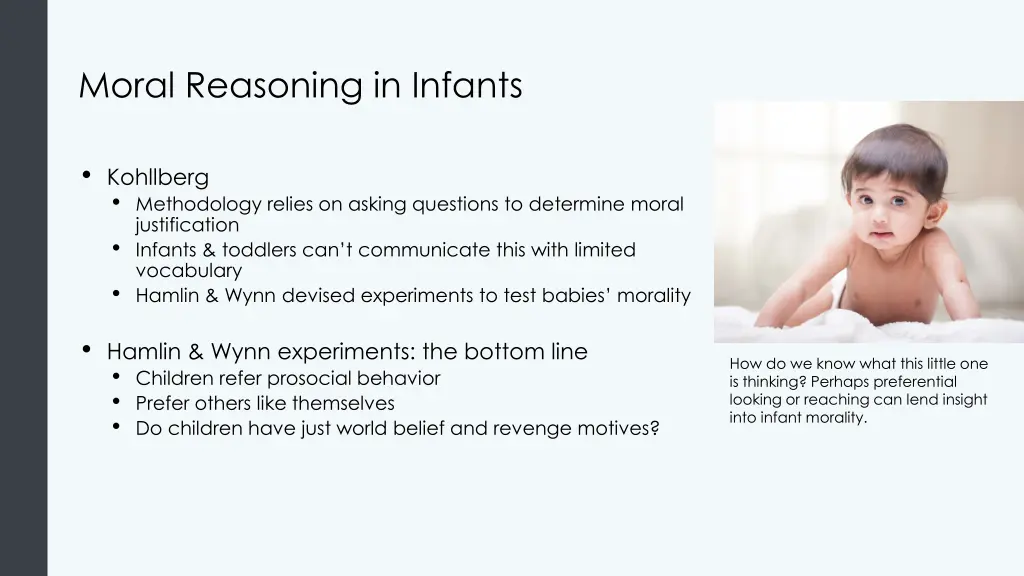 moral reasoning in infants