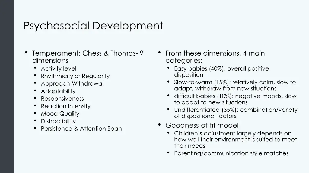 psychosocial development