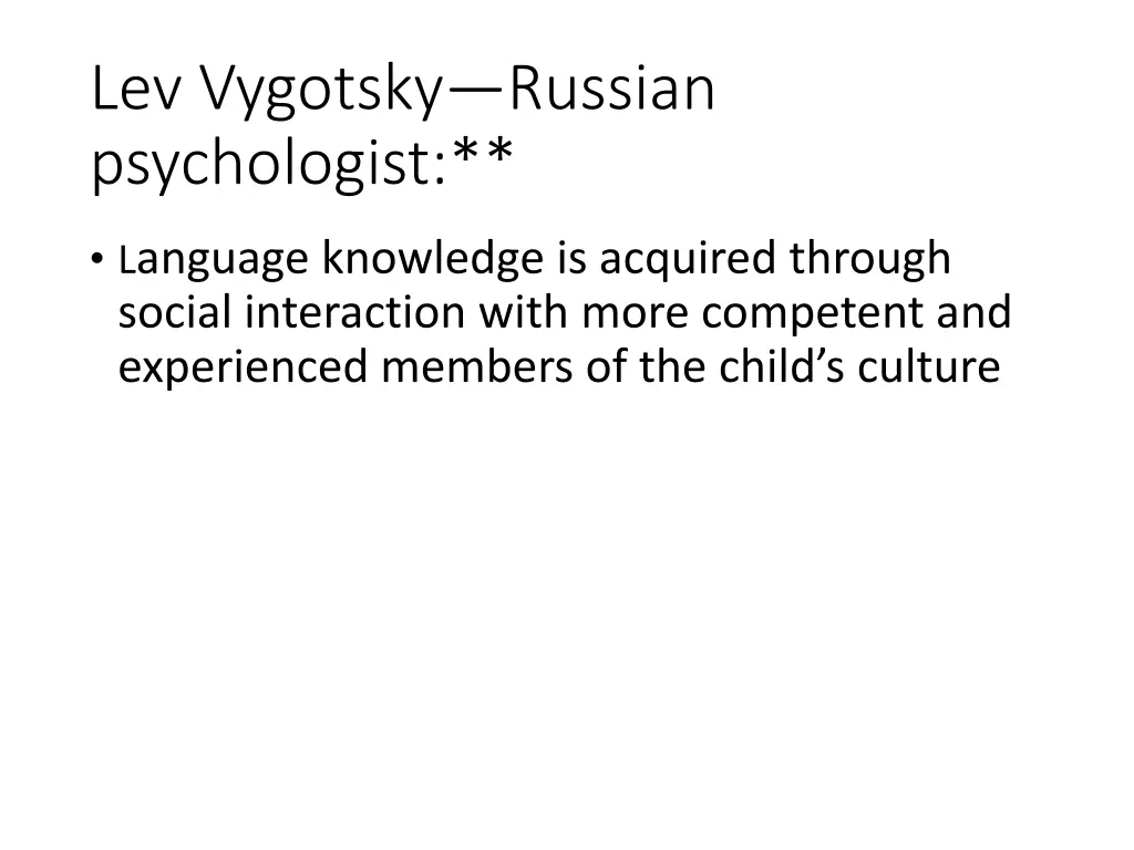 lev vygotsky russian psychologist