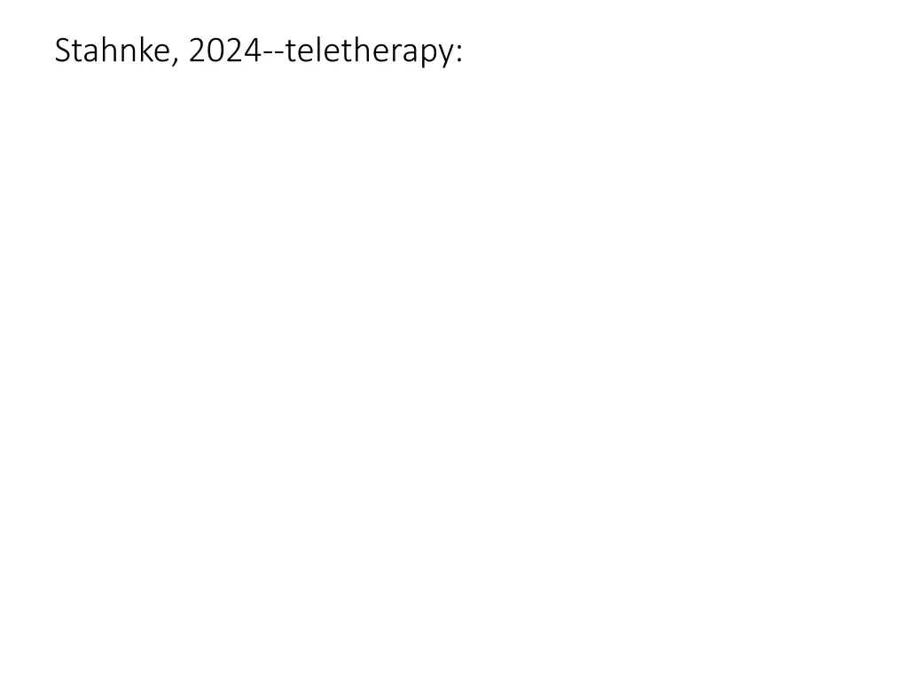 stahnke 2024 teletherapy