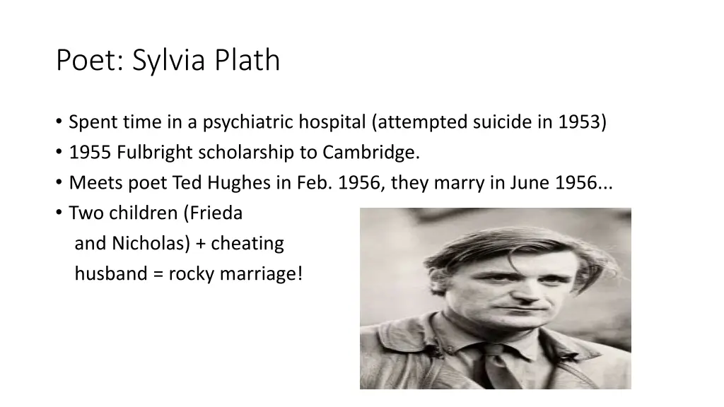 poet sylvia plath 1