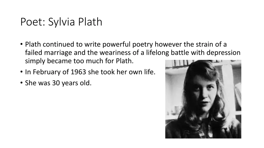 poet sylvia plath 2