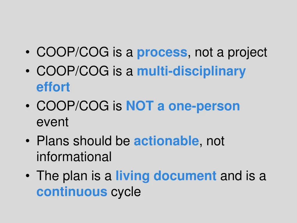 coop cog is a process not a project coop