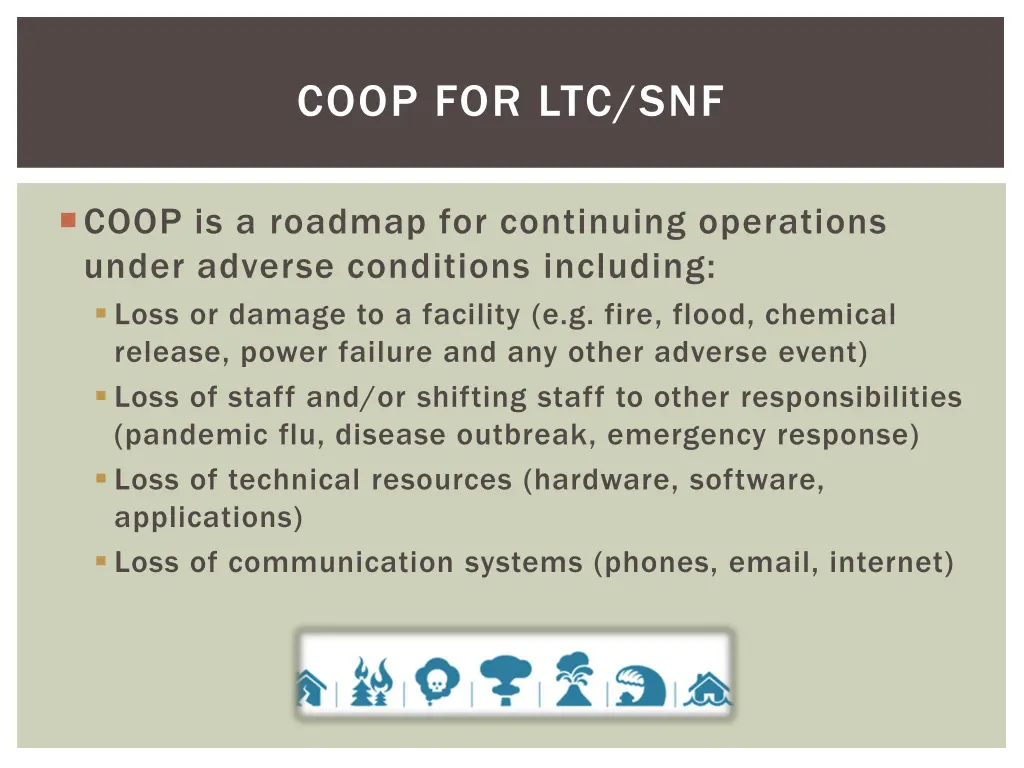 coop for ltc snf