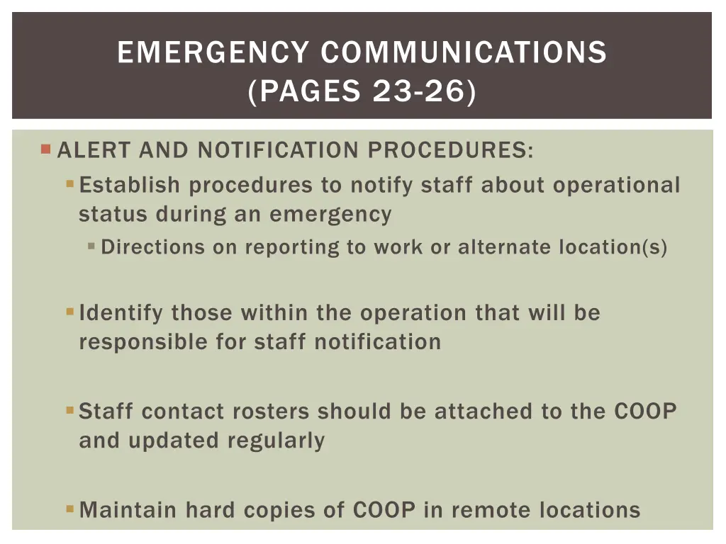 emergency communications pages 23 26 1