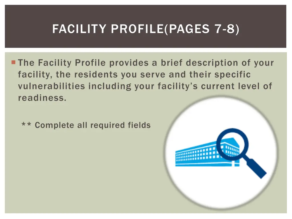 facility profile pages 7 8