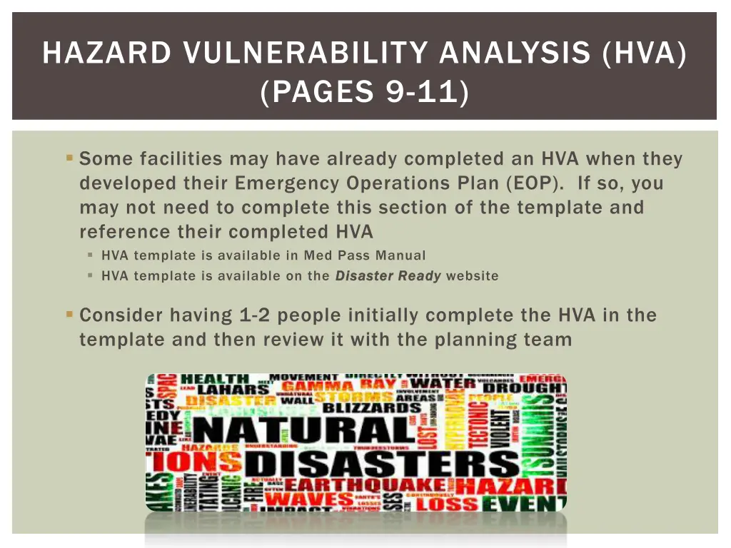 hazard vulnerability analysis hva pages 9 11